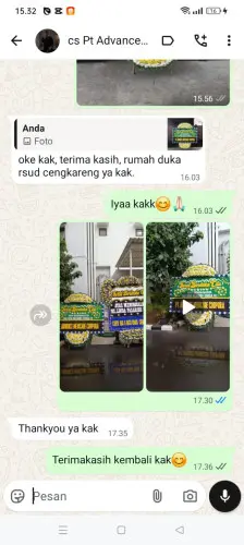 Testimonial Papan Bunga Pernikahan sukadami