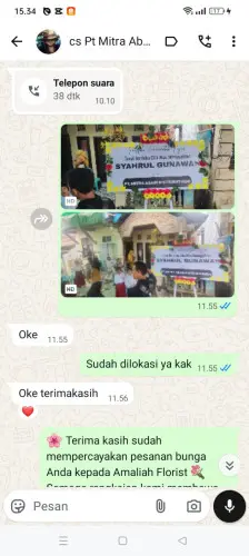 Testimonial Papan Bunga sukadami