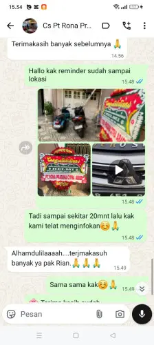 Testimonial Papan Bunga sukadami